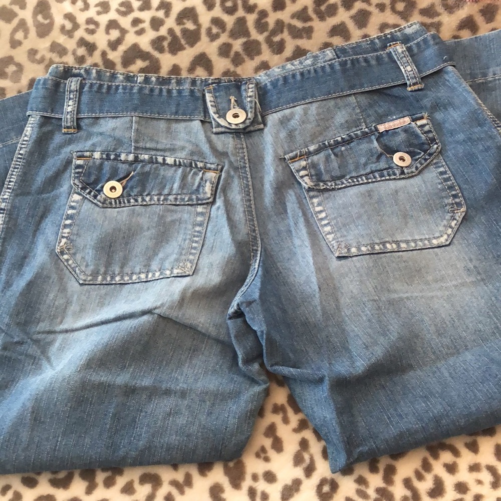 Y2K UNIONBAY Denim Cropped Jeans in Blue Size 1 Juniors - Picture 12 of 16